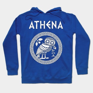 Athena Greek Goddess of Wisdom and War Athenian Owl Symbol Hoodie